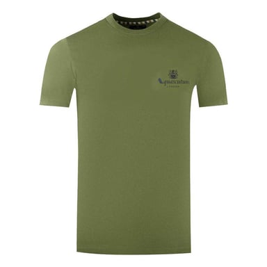 Aquascutum Mens London Aldis Logo T-Shirt (Green)