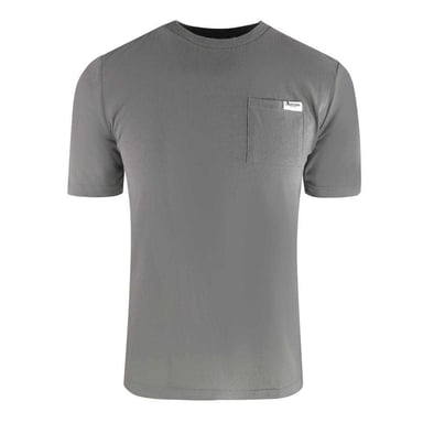 Aquascutum Mens Logo Chest Pocket T-Shirt (Grey)