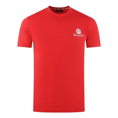 Aquascutum Mens London Aldis Logo T-Shirt (Red)