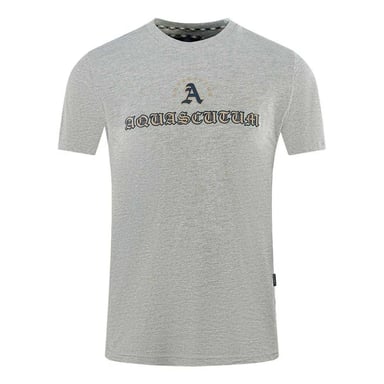 Aquascutum Unisex Adult Script Logo T-Shirt (Grey)
