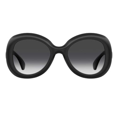 Moschino Womens/Ladies Round Frame Sunglasses (Black)