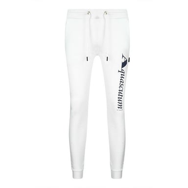 Aquascutum Mens Logo Jogging Bottoms (White)