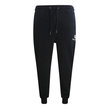 Aquascutum Mens Active Basic Ribbed Jogging Bottoms (Navy Blue)