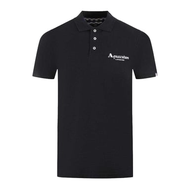 Aquascutum Unisex Adult London Classic Polo Shirt (Black)
