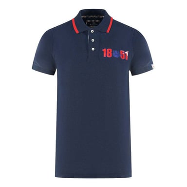 Aquascutum Unisex Adult London 1851 Polo Shirt (Navy)