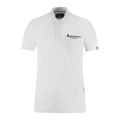 Aquascutum Unisex Adult London Classic Polo Shirt (White)