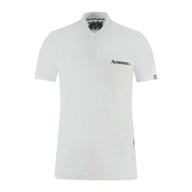 Aquascutum Unisex Adult Boxed Logo Polo Shirt (White)