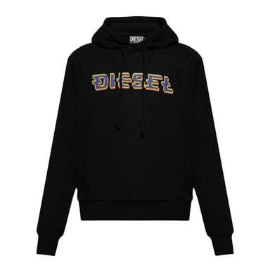 Diesel Mens Pixel Logo Hoodie (Black)