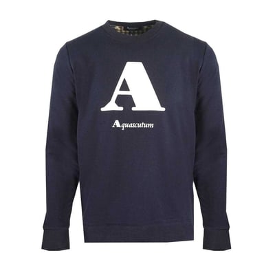 Aquascutum Unisex Adult Logo Sweatshirt (Navy)