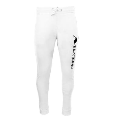 Aquascutum Mens Logo Jogging Bottoms (White)