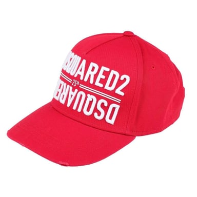 DSquared2 Reversed Logo 25th Anniversary Baseball Cap (Red)