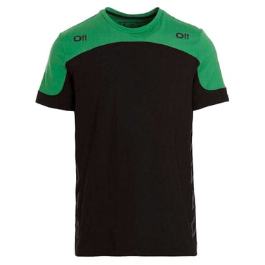 Off White Unisex Adult Diagram Logo T-Shirt (Green/Black)