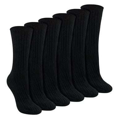 Dam 6-pack 100% bomull andningsbara mjuka strumpor