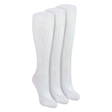 Dam 3-pack Knästrumpor 100% Bomull Mjuka Andningsbara