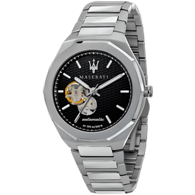 Maserati R8823142002 Heren Automatisch Horloge met Zwarte Wijzerplaat
