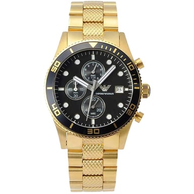 Emporio Armani AR5857 Men's Gold Chronograph Watch