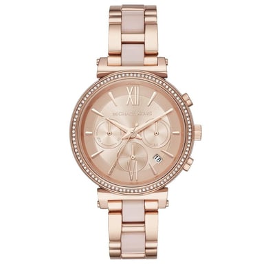 Elegante Michael Kors MK6560 Sofie Chronograaf Dameshorloge met Roze Wijzerplaat