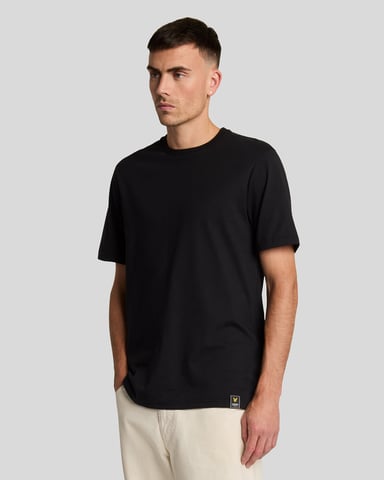 Lyle & Scott Clamp Labelled Plain T-shirt - Jet Black