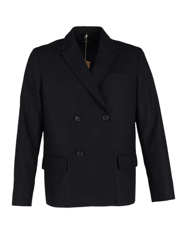 A.P.C. Dubbelknäppt Blazer i Mörkblå Ull