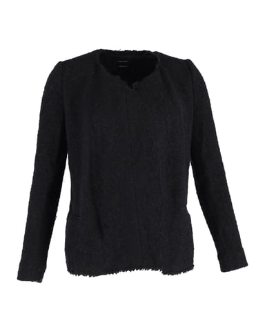 Isabel Marant Open-Front Jasje in Zwarte Wol