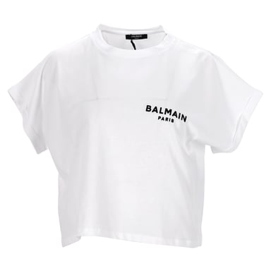 Balmain Crop Top in White