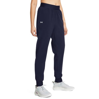 Damesbroek Under Armour Rival High Rise Woven in Blauw