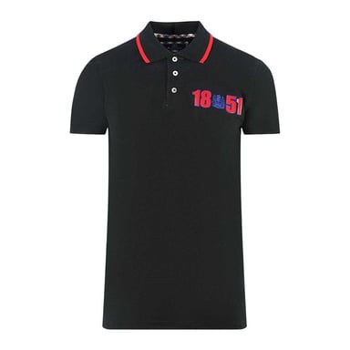 Aquascutum Unisex Adult London 1851 Polo Shirt (Black)