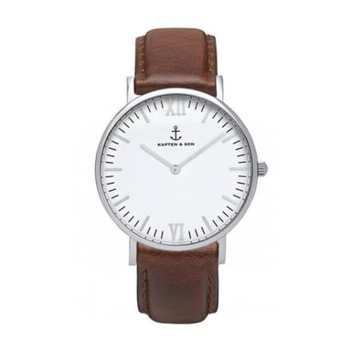 Kapten & Son Silver brown leather campus 4251145214531