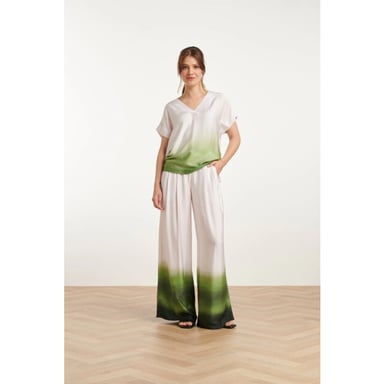 Smashed Lemon 25019 wide leg broekhelder mauve donker |