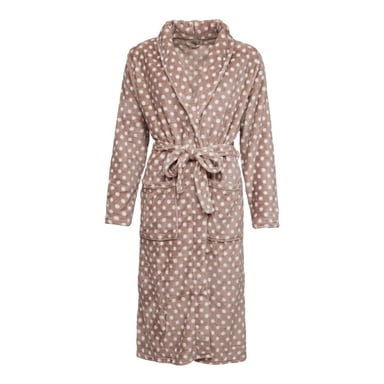 By Louise Fleece badjas dames gestipt