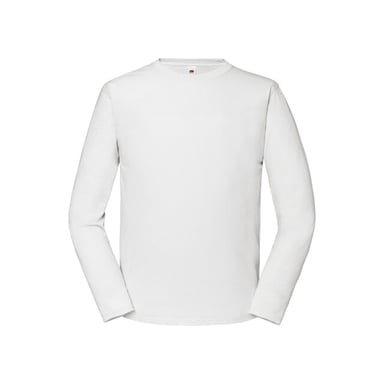 Fruit of the Loom Heren iconic 195 premium ringspun cotton t-shirt met lange mouwen