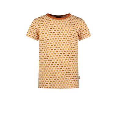 Moodstreet Meisjes t-shirt smiley aop licht