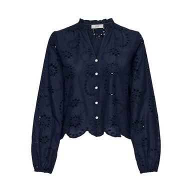 Jacqueline de Yong Ditte l/s embroderie shirt
