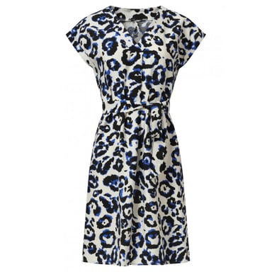 Smashed Lemon 35103 Dress Off white - blue