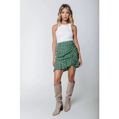 Colourful Rebel Ina graphic smock mini skirt dessin