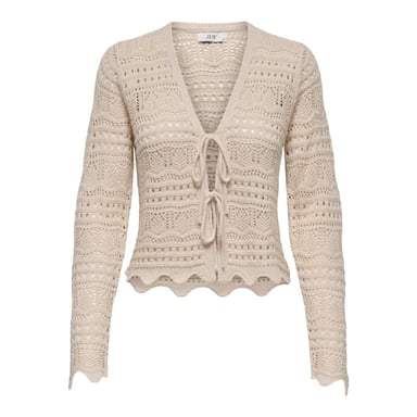 Jacqueline de Yong Sun lay l/s v-neck tie cardigan