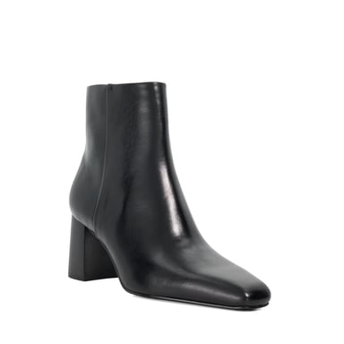 Dune Ladies Panamas - Leather Mid Height Block Heel Ankle Boots