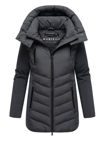 Marikoo women’s winter jacket Tivaa XVI with softshell & detachable hood