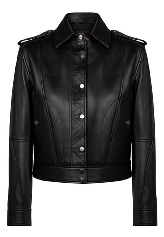 Leather Jacket Cropped Leather Jacket