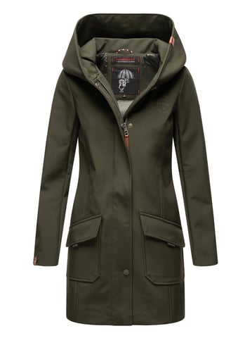Marikoo women’s softshell jacket – Mayleen, water-repellent with hood