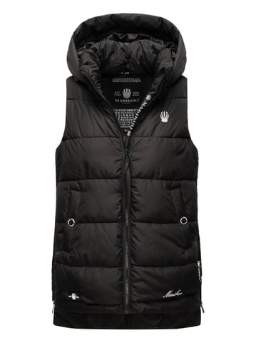 Marikoo women’s quilted vest – Zarinaa, lightweight with detachable hood