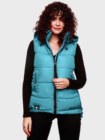 Marikoo women’s quilted vest – Zarinaa, lightweight with detachable hood