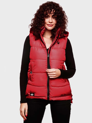 Marikoo women’s quilted vest – Zarinaa, lightweight with detachable hood
