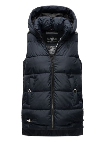 Marikoo women’s quilted vest – Zarinaa, lightweight with detachable hood