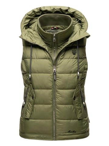 Marikoo women’s quilted vest – Taisaa, lightweight with hood & treat pouch