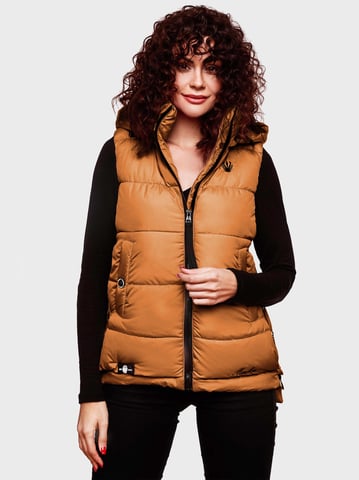 Marikoo women’s quilted vest – Zarinaa, lightweight with detachable hood