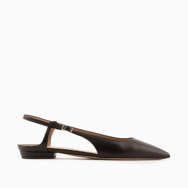 Women's Emporio Armani Slingback Ballerinas in Black