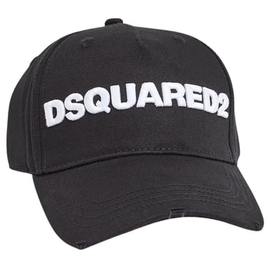 DSquared2 Logo Baseball Cap (Black/White)