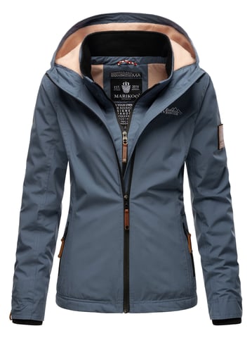 Marikoo women’s transitional jacket Erdbeere with double collar & fleece lining