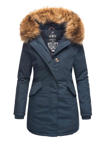 Marikoo women’s winter parka with detachable faux fur collar & hood